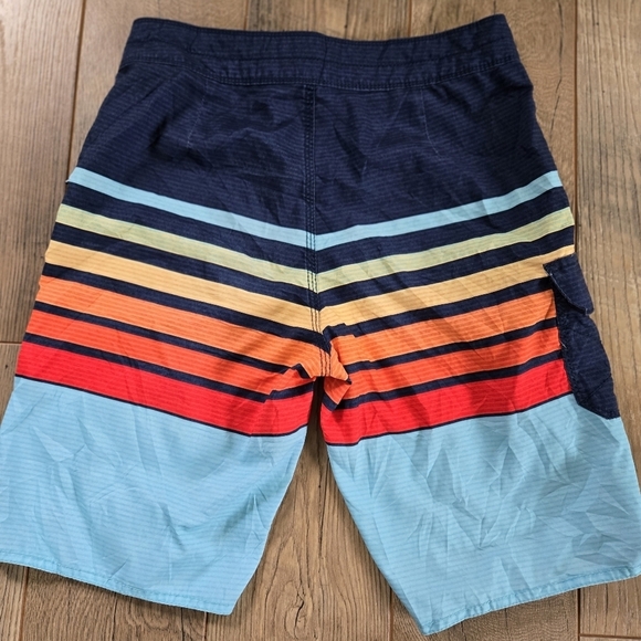 Billabong Boys Youth Multicolor Striped Shorts Size 28 - Picture 2 of 6